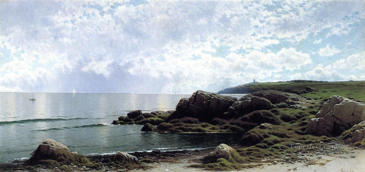 Low Tide at Swallow Tail Cove beachside Alfred Thompson Bricher Oil Paintings